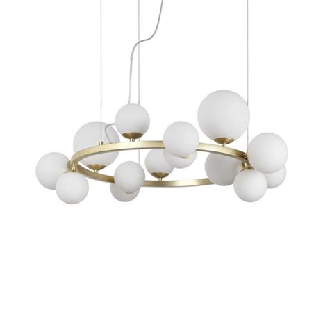 Ideal Lux Perlage-riippuvalo mess./valk. 14x Ø85cm