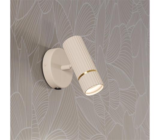 EGLO CAMINIA wall light sandy brushed brass