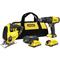 Stanley Akkukonesarja SFMCK212D2S-QW V20 18V 2x2,0Ah, SFMCD711 + FMCS600 – kuva 1