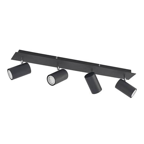 Lindby Joffrey-kattokohdevalo 4 lamppua 70cm musta