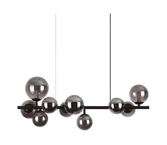 Ideal Lux Perlage-riippuvalo P 81 cm, musta/musta