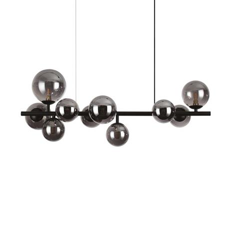 Ideal Lux Perlage-riippuvalo P 81 cm, musta/musta
