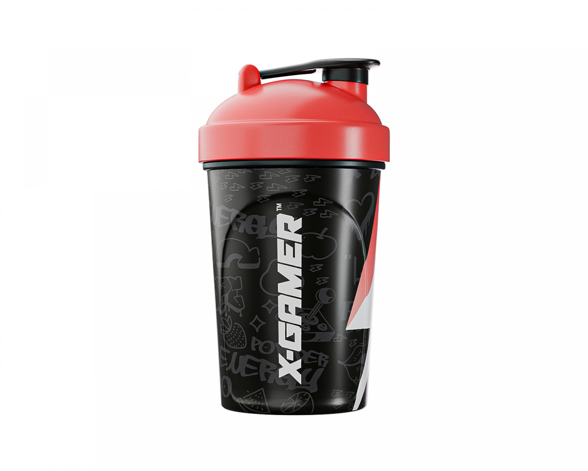 X-Gamer X-Zero Shaker 500ml - Musta &amp; Punainen