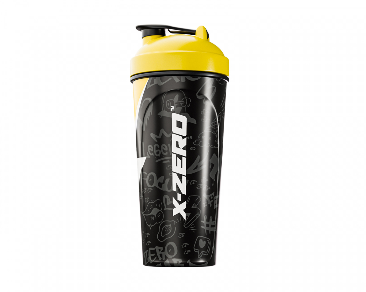 X-Gamer X-Zero Shaker 700ml - Musta &amp; Keltainen