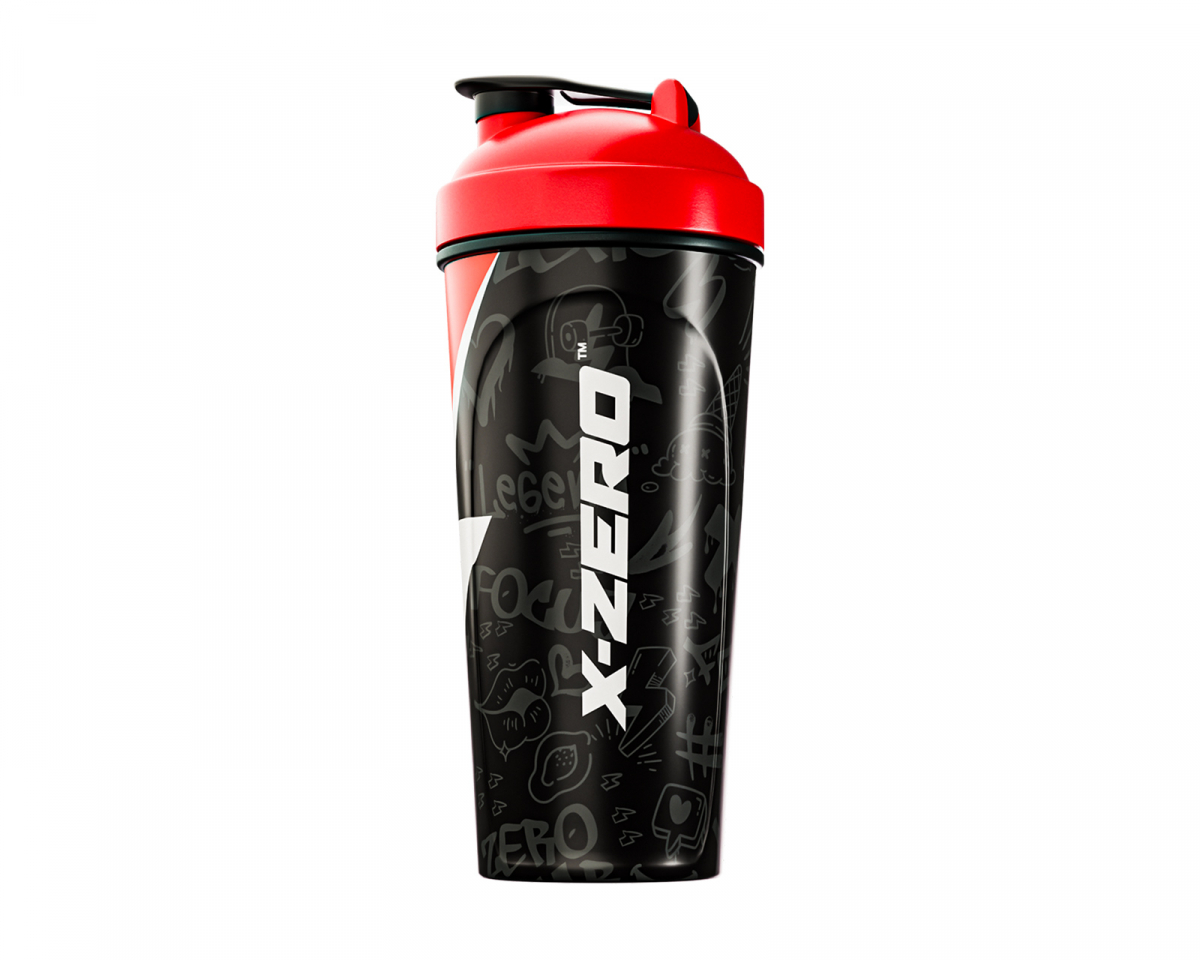 X-Gamer X-Zero Shaker 700ml - Musta &amp; Punainen