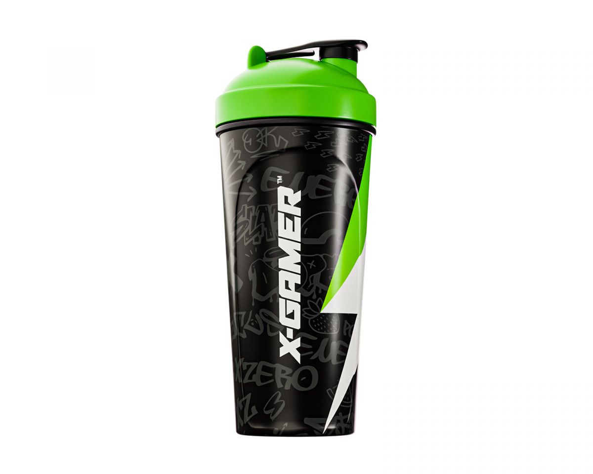 X-Gamer X-Zero Shaker 700ml - Musta &amp; Vihreä