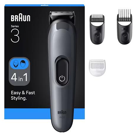 Braun All-in-One Trimmer 3 AIO3500 4in1, monitoimitrimmeri – kuva 1/8