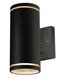 Westal Livali II Ulkoseinävalaisin 185 x 100 mm, GU10 Musta