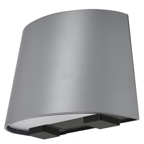 Westal Mini Ulkoseinävalaisin 9,5 W, 625 lm, pistorasioilla Harmaa/alumiini