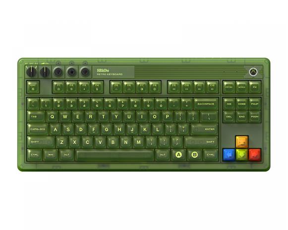 8BitDo Retro 87 Mechanical Keyboard - Xbox Edition, pelinäppäimistö