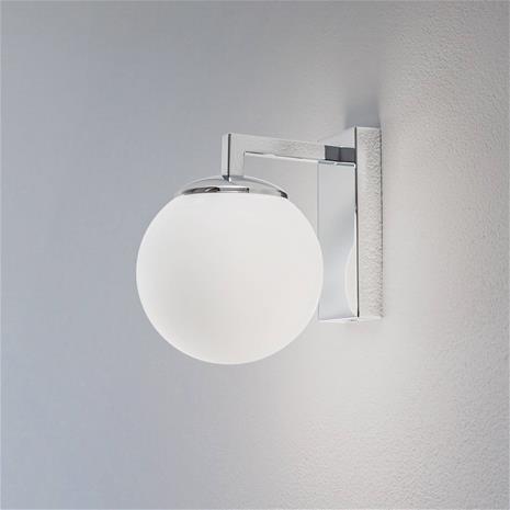LED-seinävalaisin Aseor, lasi, kromi