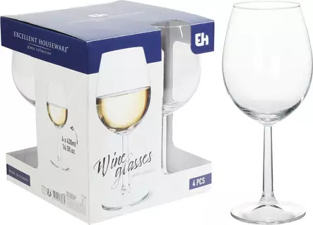 Viinilasisarja 430 ml, 4 kpl
