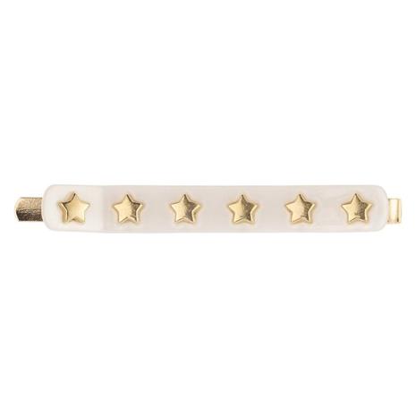 DARK Star Stud Bobby Pin White 2 kpl