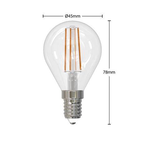 LED-filamenttilamppu E14 4W 2700K pisara him. 3x