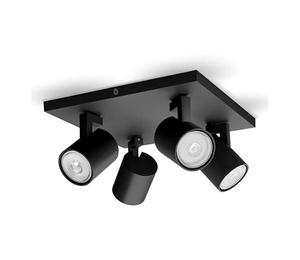 Philips - Kohdevalo RUNNER 4xGU10/20W/230V musta