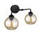 Seinävalaisin MELLE BLACK 2xE27/60W/230V – kuva 2