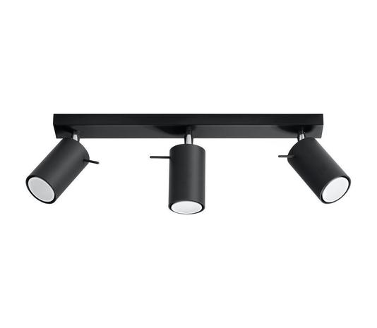 Brilagi - LED-kohdevalaisin ASMUS 3xGU10/7W/230V musta