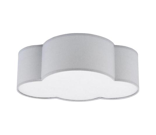 TK LIGHTING Kattovalaisin Cloud tekstiili, pituus 41cm, harmaa