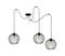 Kattokruunu narulla MATT 3xE27/60W/230V – kuva 5