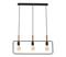 Kattokruunu narulla FRAME 3xE27/60W/230V musta – kuva 4