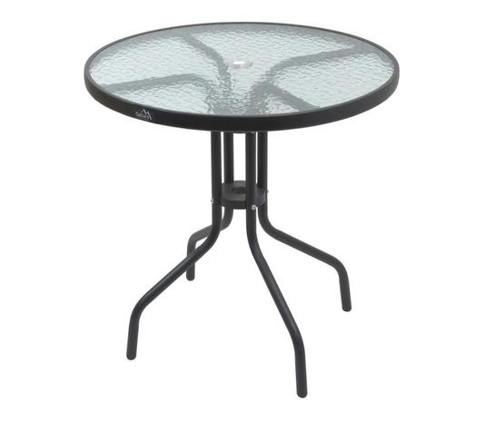 Puutarhapöytä d. 70 cm musta