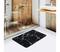 Kylpyhuonematto MARBLE 40x60 cm musta – kuva 2