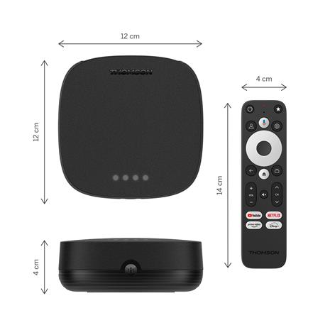 Thomson Streaming Box Plus 270 4K Google TV, mediatoistin – kuva 1/8