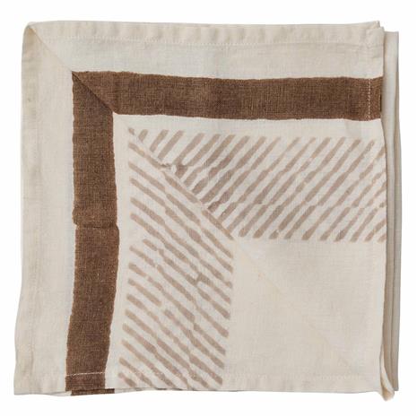 Tell Me More Ella lautasliina 50x50 cm Ruskea – kuva 3/7