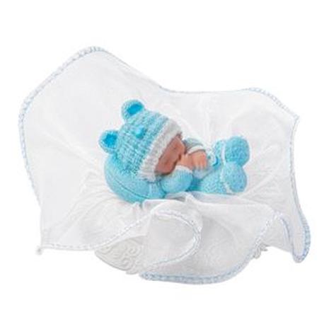Tylla sininen 5,5 cm kastekoriste