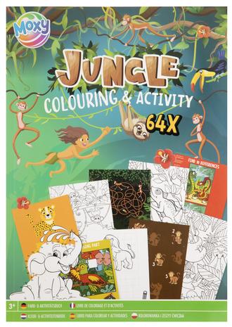 Creative Craft Group Moxy - Colouring & Activity Book - Jungle (150069) – kuva 1/2