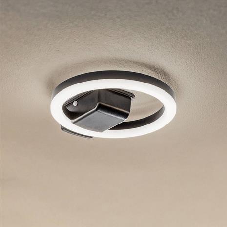 Lindby LED ulkokattovalaisin Finian, Ø 22 cm, CCT, himmennettävä