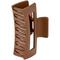 By Lyko Rectangular Rubberized Hair Clip Brown – kuva 1