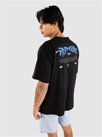 Rip Curl Raw Energy Gnarly T-paita black Miehet