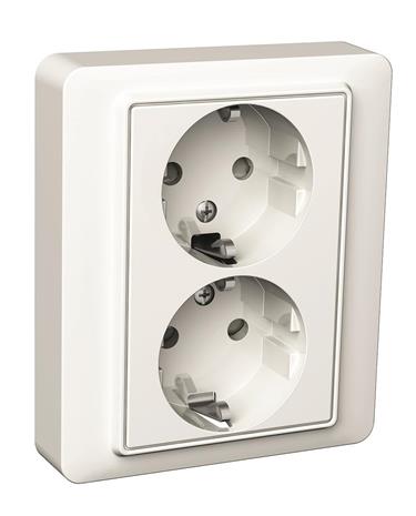 Schneider Electric Exxact Basic Seinäpistorasia 2-osainen, peitelevy – kuva 6/6