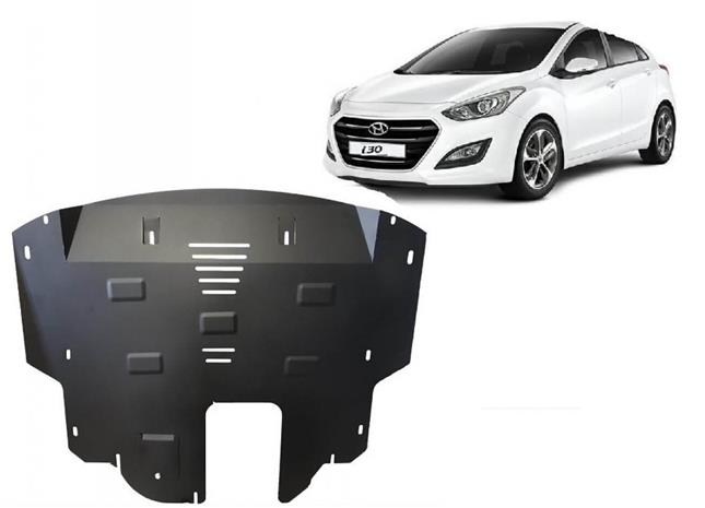 Pohjapanssari moottorille Hyundai i30 (2015-2017), terästä