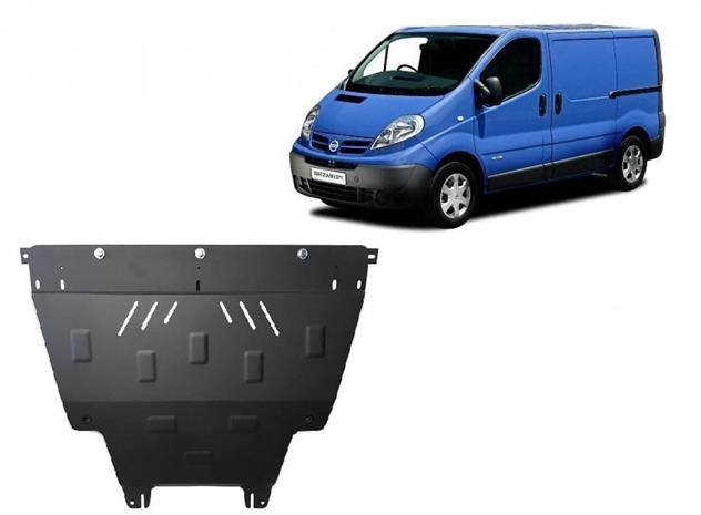 Pohjapanssari moottorille Renault Trafic (2011-2014), terästä