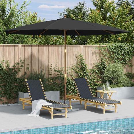 vidaXL Aurinkovarjo puurunko 350 cm antrasiitti