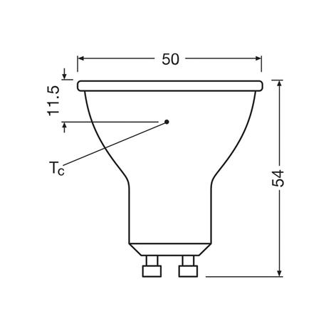 LED-polttimo PAR16 GU10/6,9W/230V 6500K - Osram