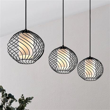 Lindby Cedrice -riippuvalaisin, 3-lamppuinen