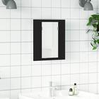 vidaXL Kylpyhuoneen LED peilikaappi musta 40x12x45 cm