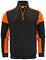 Printer Prime Halfzip Collegepaita Musta/Oranssi – kuva 1