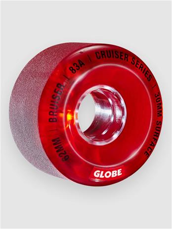 Globe Bruiser 62mm Wheels clear red