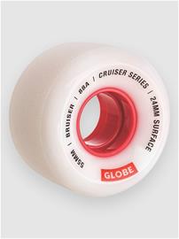 Globe Bruiser 55mm Wheels white / red / 55