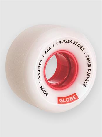 Globe Bruiser 55mm Wheels white / red / 55