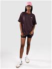 Vans Left Chest Logo T-Paita dark port Naiset