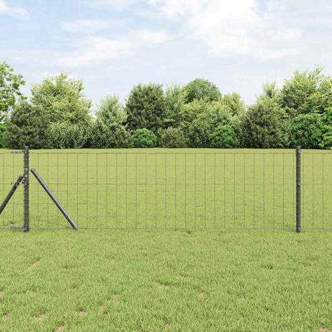 vidaXL Euroaita Harmaa 0.6x50 m Teräs