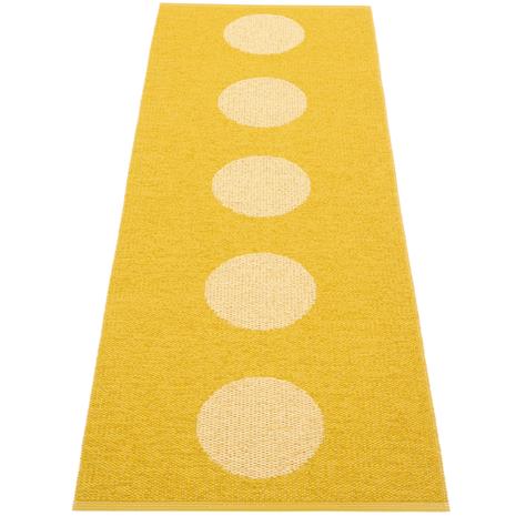 Pappelina Vera Pop matto 70 ä— 200 cm, mustard/yellow