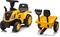 Caterpillar Potkuauto + Perävaunu, Keltainen – kuva 1