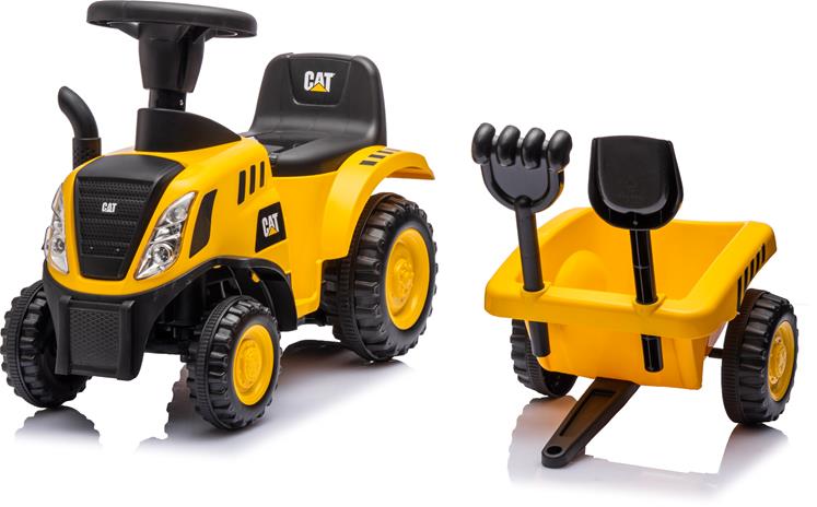 Caterpillar Potkuauto + Perävaunu, Keltainen – kuva 1/1