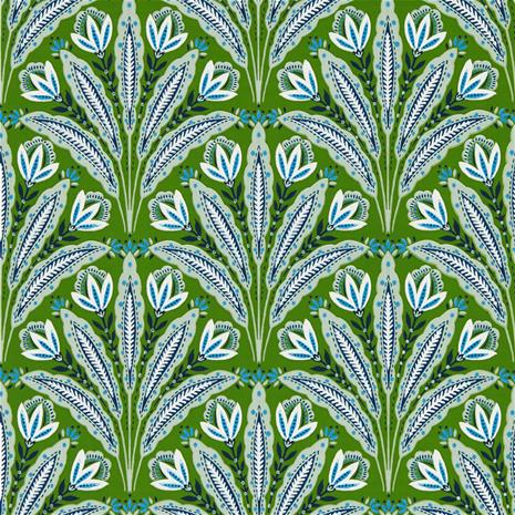 Attingham Cobalt/Green - W0193/01 Tapetti – kuva 2/2